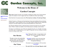 Tablet Screenshot of gardenconceptsinc.com